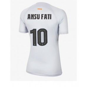 Barcelona Ansu Fati #10 Tredjedrakt Kvinner 2022-23 Kortermet